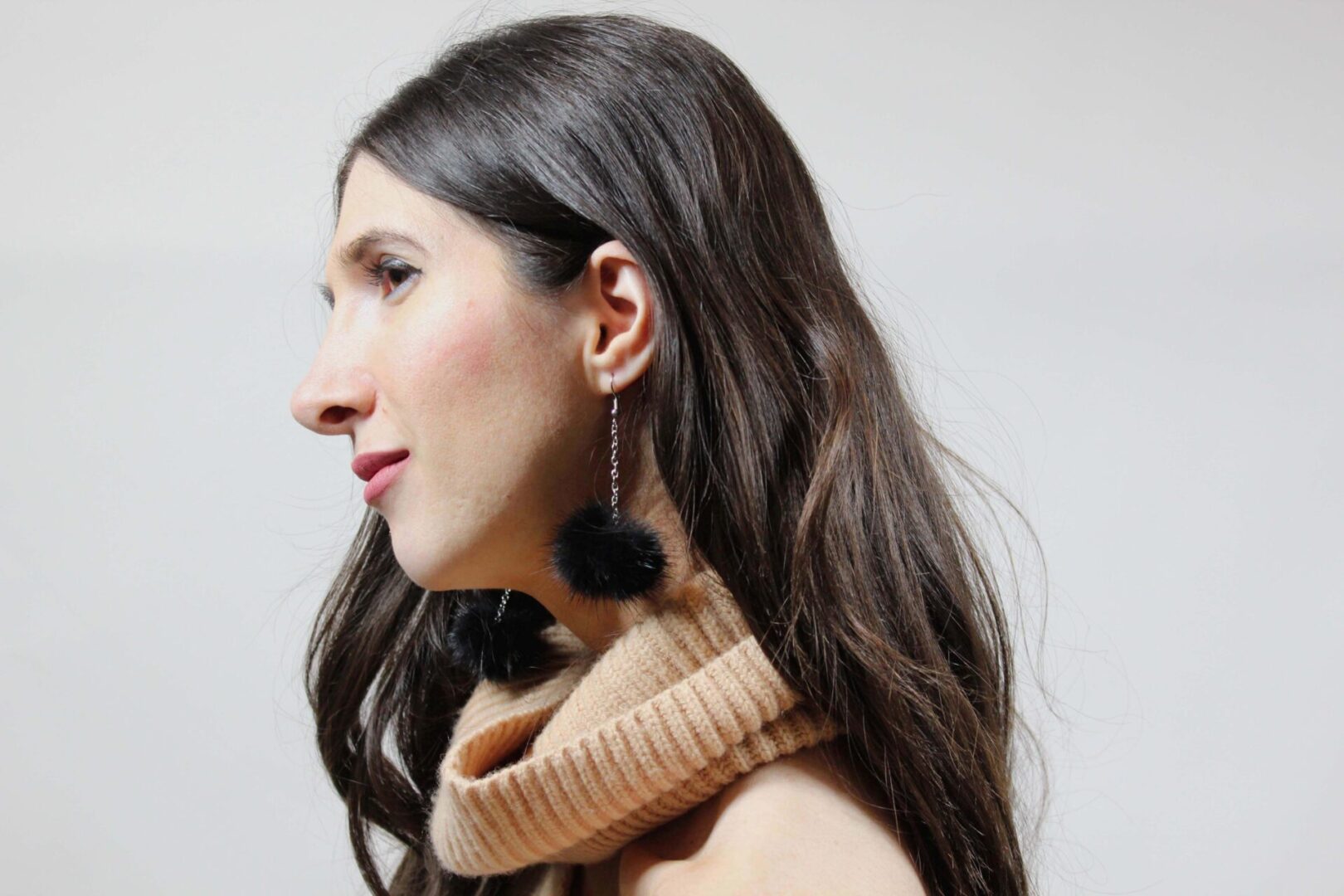 side profile of a woman